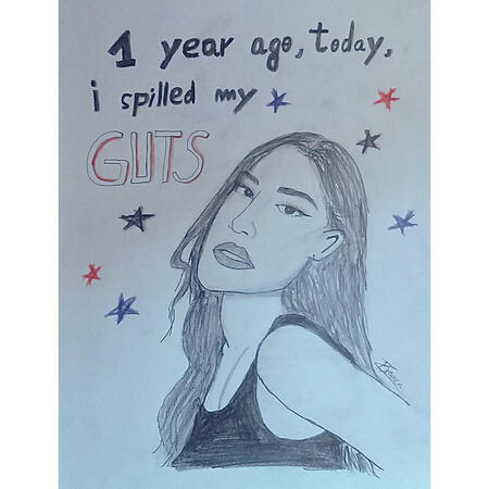 My poster for the 1st anniversary of Olivia Rodrigo's sophomore album