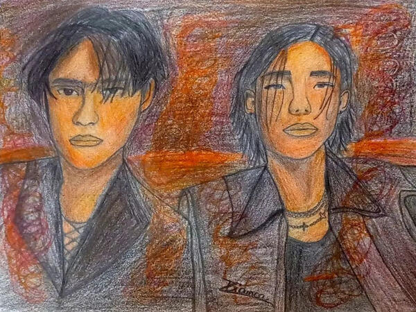Fanart of Hyunjin and Lee Know for ,,ATE"
