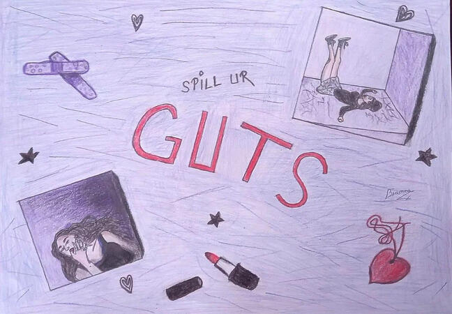 My poster when Olivia Rodrigo's sophomore album got released