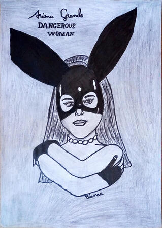 Ariana Grande Dangerous Woman drawing